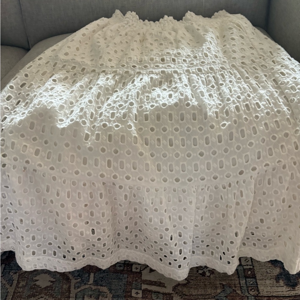 Anthropologie the Somerset maxi skirt eyelet edition